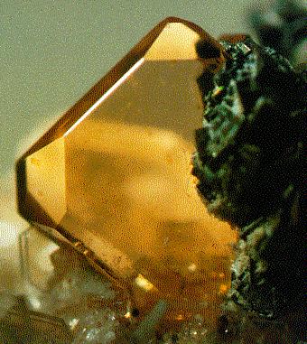 Monocristal de monazite, La,Ce,Nd)PO4
